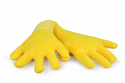 Подушка декоративная Руки обнимашки 30x172 см желтый WP Merchandise 