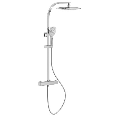 Душевая система VOLLE SISTEMA D (C, термостат для душа, душ 300*200 мм, лейка 3 режима, шланг 1500 мм PVC),