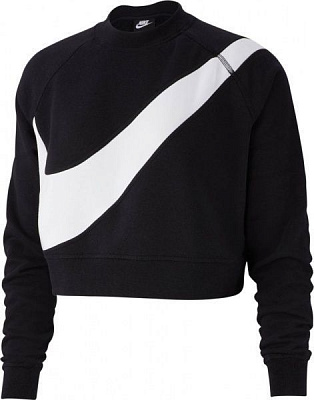 Світшот Nike W NSW SWSH CREW FLC BB BV3933-011 р. L чорний