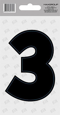 Наліпка MAXGROUP Цифра 3 NM-043