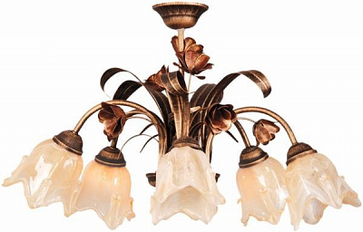 Люстра потолочная Геотон НСБ 01-5х60-050 Рома-Н952 5xE14 античная медь 44900 