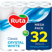 Туалетний папір Ruta Classic двошаровий 32 шт.