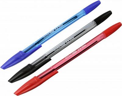 Набір ручок кулькових Economix UNIVERSAL 3 шт. червона, синя, чорна