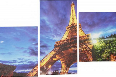 Картина модульна Ейфелева вежа MK082 60x90 см MK082
