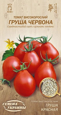 Насіння Семена Украины томат високорослий Груша червона 630600 0,1г