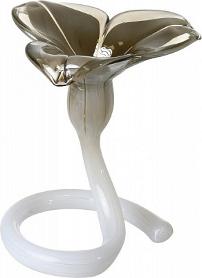 Подсвечник Fiore Basso 3 лепестка 18 см перламутровый золотой Antonio Tammaro