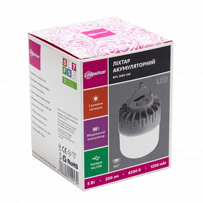 Фонарь светодиодный LedPulsar RFL-D80-5W 6500K