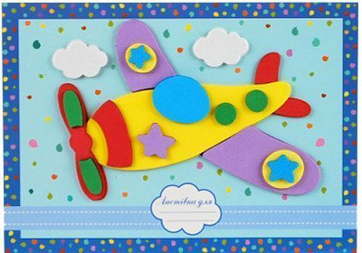 Набір для творчості Аплікація-листівка Літак