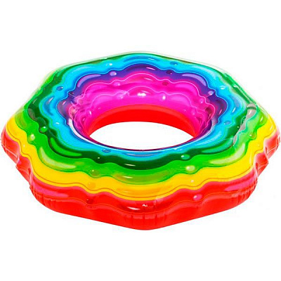 Круг надувной Bestway ø115 Rainbow ribbon