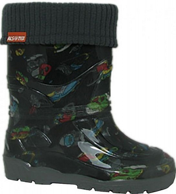 Чоботи гумові Alisa Line Спорт р.29 чорнийсірий
