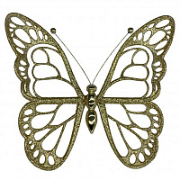 Прикраса новорічна MISLT Метелик малий 12x14 см J0004-3 