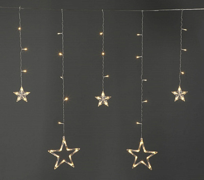 Электрогирлянда-штора Феєрія со звездами QC4009 светодиодная (LED) 138 ламп 2,5 м 