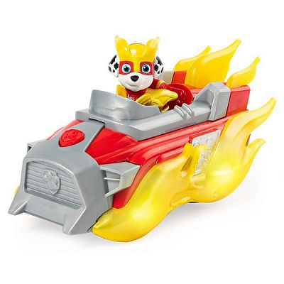 Ігровий набір Spin Master Цуценячий патруль: рятівний автомобіль де-люкс з водієм Маршал зі світловими та звуковими ефектами (серія Мегацуценята
