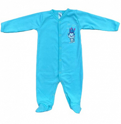 Комбинезон унисекс Bambinelli р.74 бирюзовый Кмб300-5 
