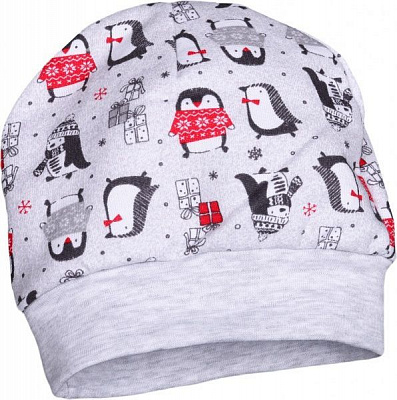 Шапка для девочек Baby Veres Penguins р.38 красный