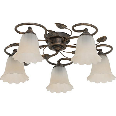 Люстра стельова Геотон НПБ 02-5х60-219 Ф345 5xE27 антична бронза 47285