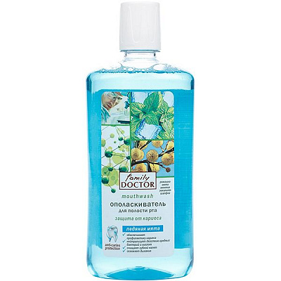 Ополаскиватель для полости рта Family Doctor Ледяная мята 700 мл