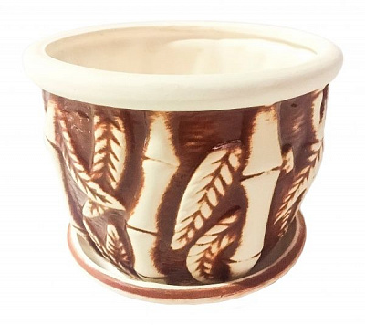 Горщик Бамбук М 1,5 л коричневий