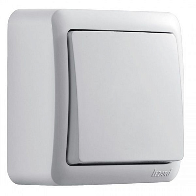 Выключатель одноклавишный Lezard Viola 16 А 250В белый 751-0200-100