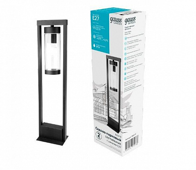Столбик Gauss Clio 50 см E27 60 Вт IP54 антрацит GD019 