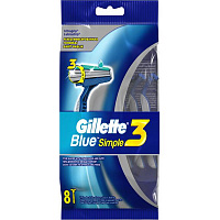 Станок для бритья Gillette Blue Simple 3 8 шт