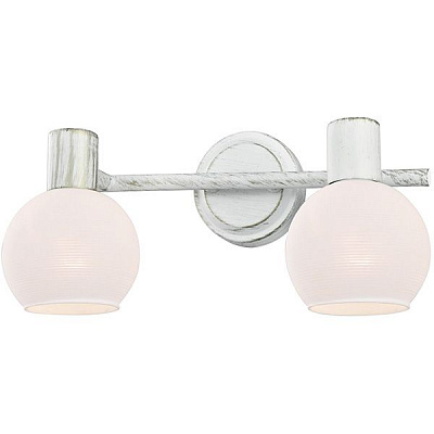 Спот Victoria Lighting 2x40 Вт E14 античний білий RODOS/PL2
