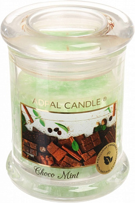 Свеча ароматическая Pako-If Шоколад и мята 10х7,6 см (А-197) 