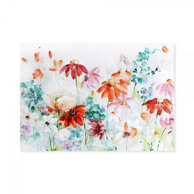 Репродукция на холсте Альпийский луг 100x70 см 