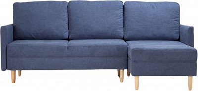Диван угловой ADK Домо Е25 (52) синий 2250x1520x760 мм