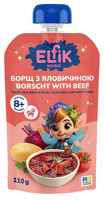 Борщик український Elfik Magic з яловичиною 110 г