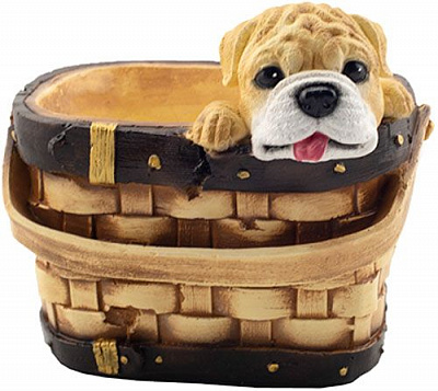 Кашпо декоративне Decoline Кошик з бульдогом