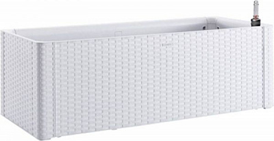 Горщик пластиковий Stefanplast Deluxe прямокутний 90л білий (75720)