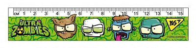 Линейка Zombie 15 см 370547 YES