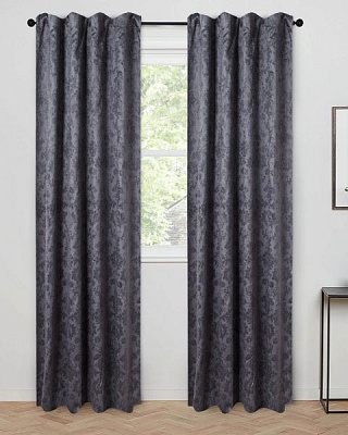 Штора-блекаут Embossed 140х275 см темно-сірий La Nuit