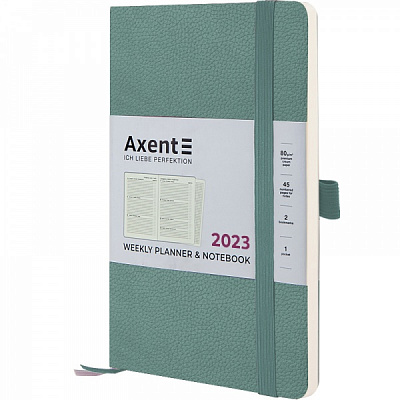 Планер Partner Soft Skin 2023 сіро-лазурний Axent