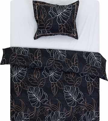 Комплект постельного белья Hromnia 1,5 черный La Nuit (без простыни) 