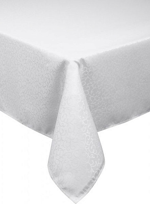 Скатерть Jacquard Геральда 140x180 см белый La Nuit 