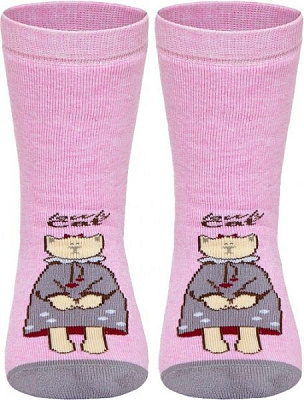 Шкарпетки Conte-Kids Веселі ніжки 292 17С-45СП р.22 світло-рожевий