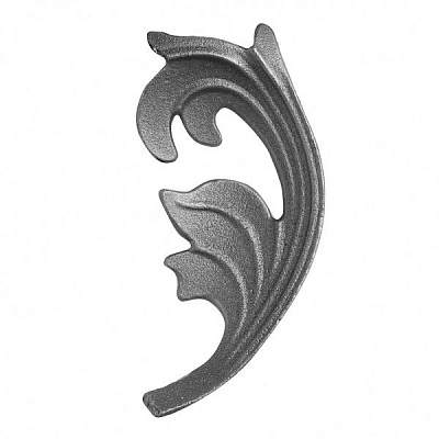 Декоративная вставка Укрітарм Листочек правый 140х67 мм 2339R