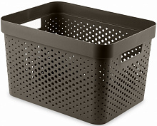 Кошик для зберігання Curver 264066 темно-коричневий Infinity 17 л 220x360x270 мм