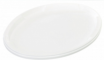 Кришка Poliplast для овального відра 10л білий