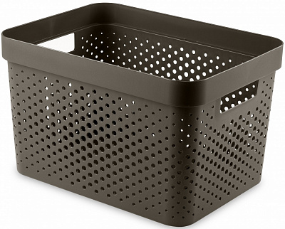 Кошик для зберігання Curver 264066 темно-коричневий Infinity 17 л 220x360x270 мм