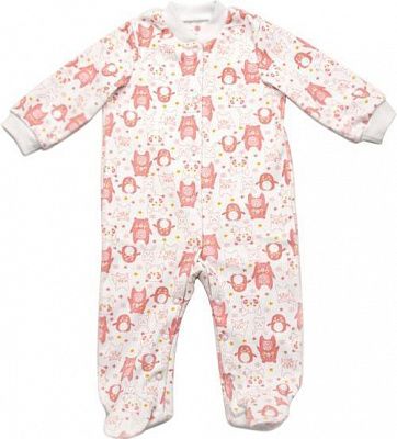 Чоловічок Модний Карапуз 301-00049-0 р.68 білий із принтом