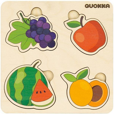 Пазл-вкладиш Quokka 4 Фрукти 6333905
