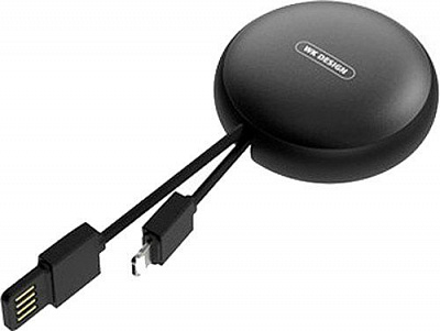 Кабель WK Lightning – USB 1 м черный (429265) 