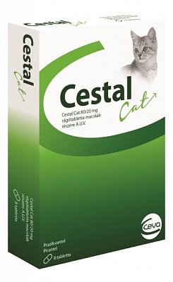 Препарат антигельминтный для котов Cestal Cat (1 табл. на 4 кг)