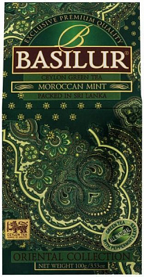 Чай зеленый Basilur Восточная коллекция Марокканская мята 100 г 