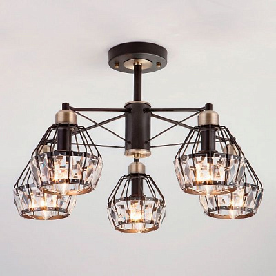 Люстра потолочная Strotskis Lord 70075/5 5x60 Вт E14 черный 