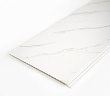 Панель ПВХ Brilliant® мрамор белый DW-00189 8х25х3000 мм 0,75 кв.м