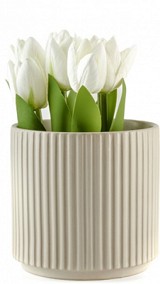 Ваза-кашпо МВМ DH-FLOWERS-24 M BEIGE 13 см Бежевый 